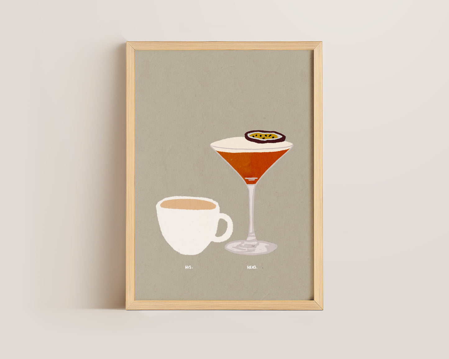 Cup of Tea & Pornstar Martini Print