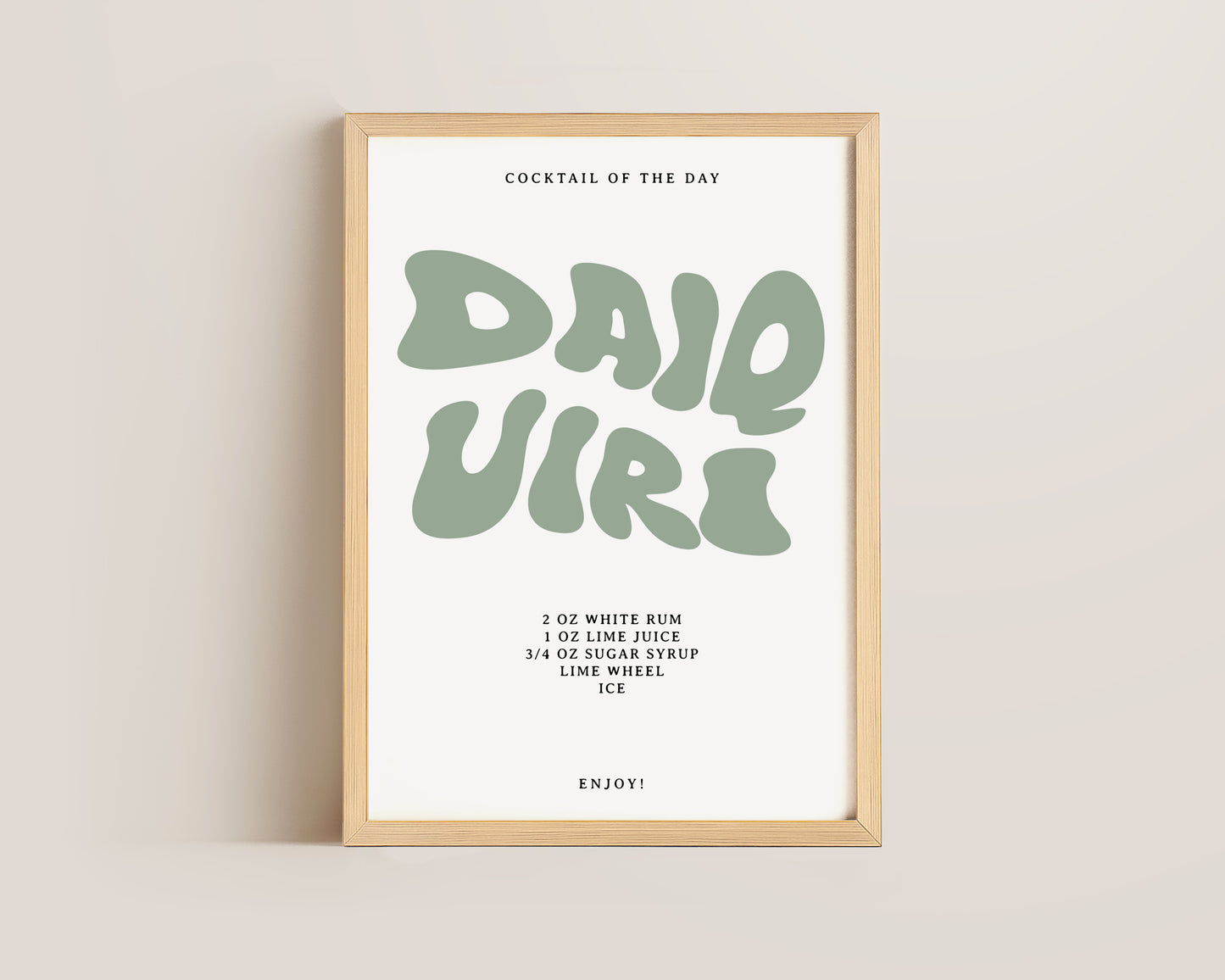 Daiquiri Recipe Print