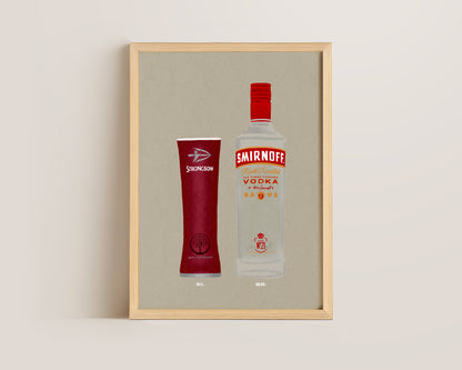 Dark Fruits Pint & Smirnoff Vodka Print