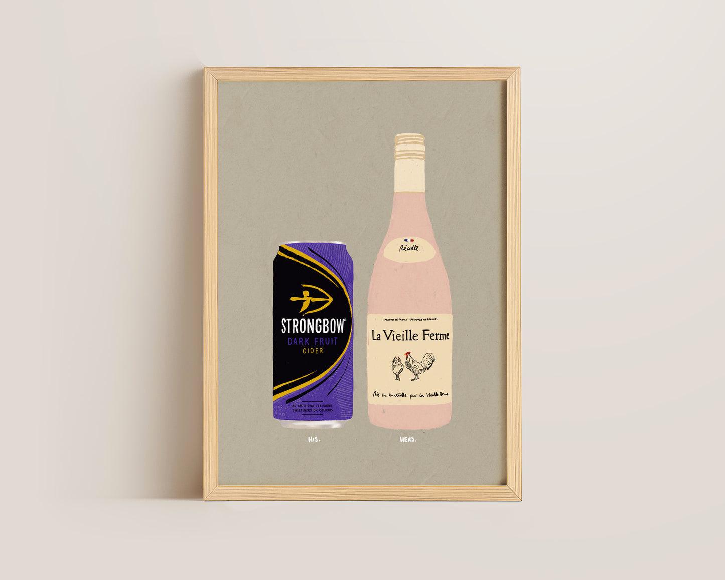 Strongbow Dark Fruits & Chicken Wine Print