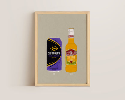 Strongbow Dark Fruits & Desperados Print