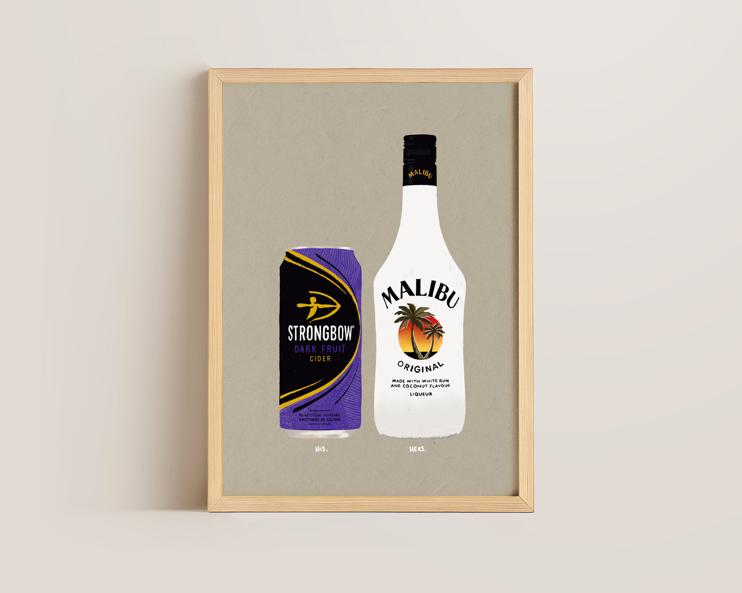 Strongbow Dark Fruits & Malibu Print