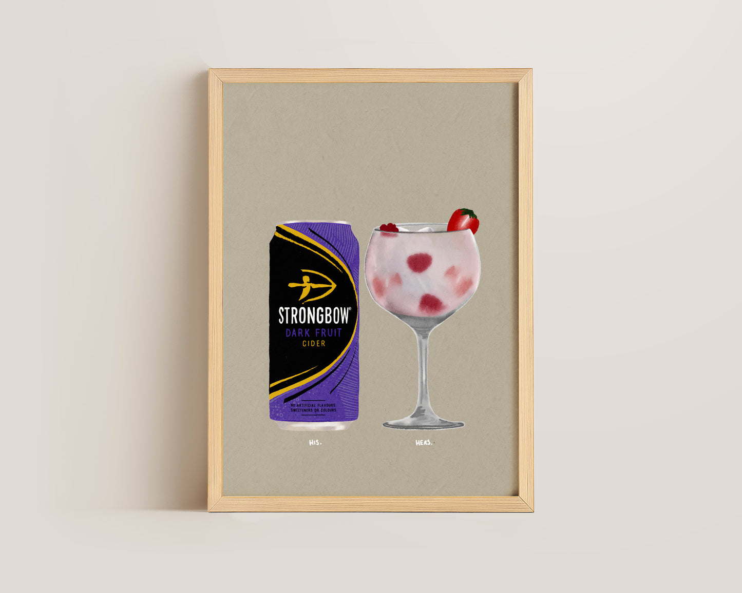 Strongbow Dark Fruits & Pink Gin Print