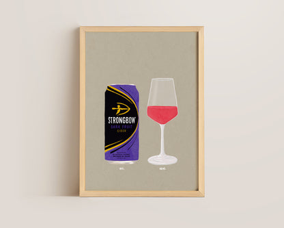 Strongbow Dark Fruits & Rose Print