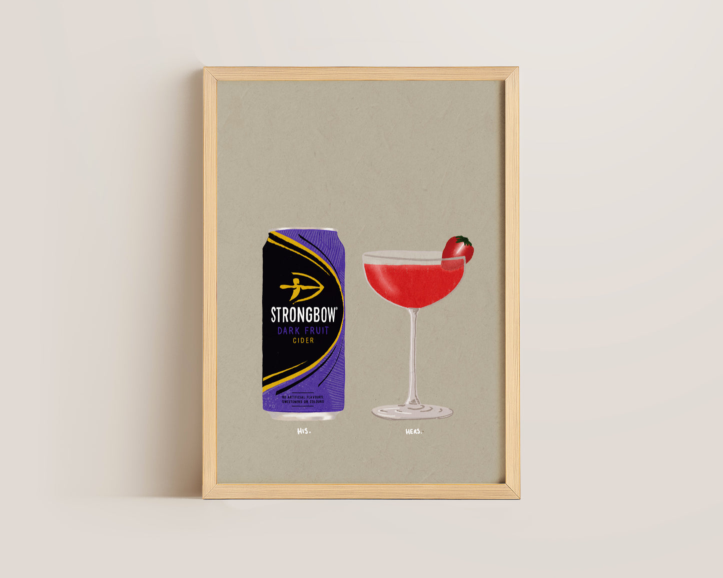 Strongbow Dark Fruits & Strawberry Daiquiri Print