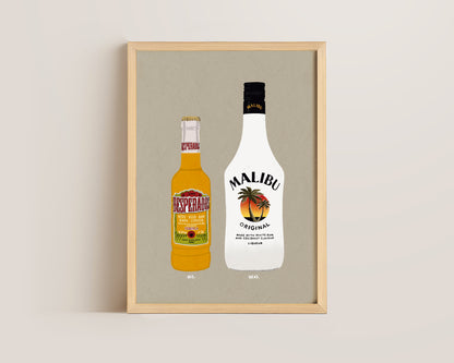 Desperados & Malibu Print