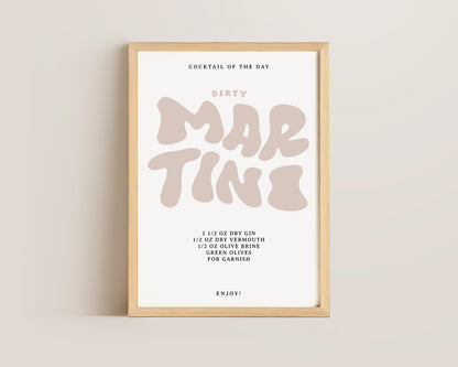 Dirty Martini Recipe Print