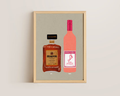 Disaronno & Pink Moscato Print