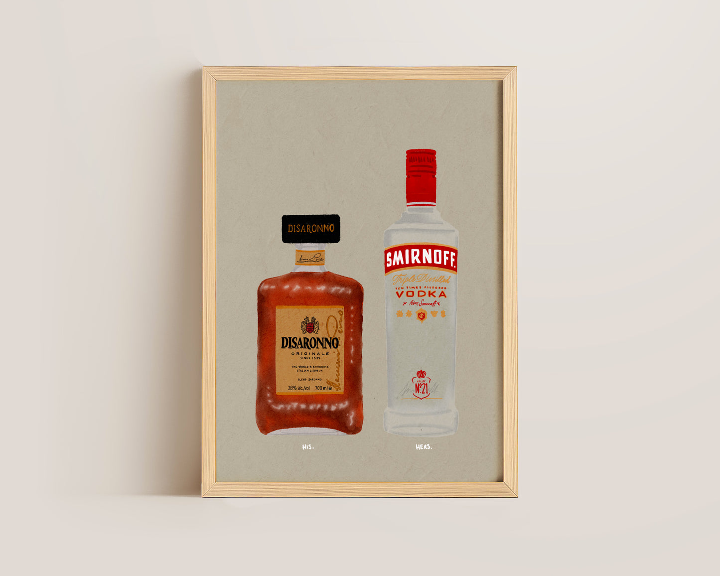 Disaronno & Smirnoff Vodka Print