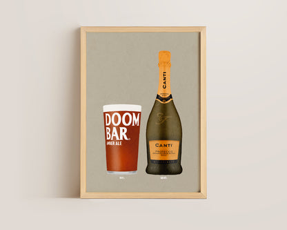 Doom Bar & Canti Prosecco Print