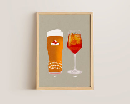 Dorada & Aperol Spritz Print