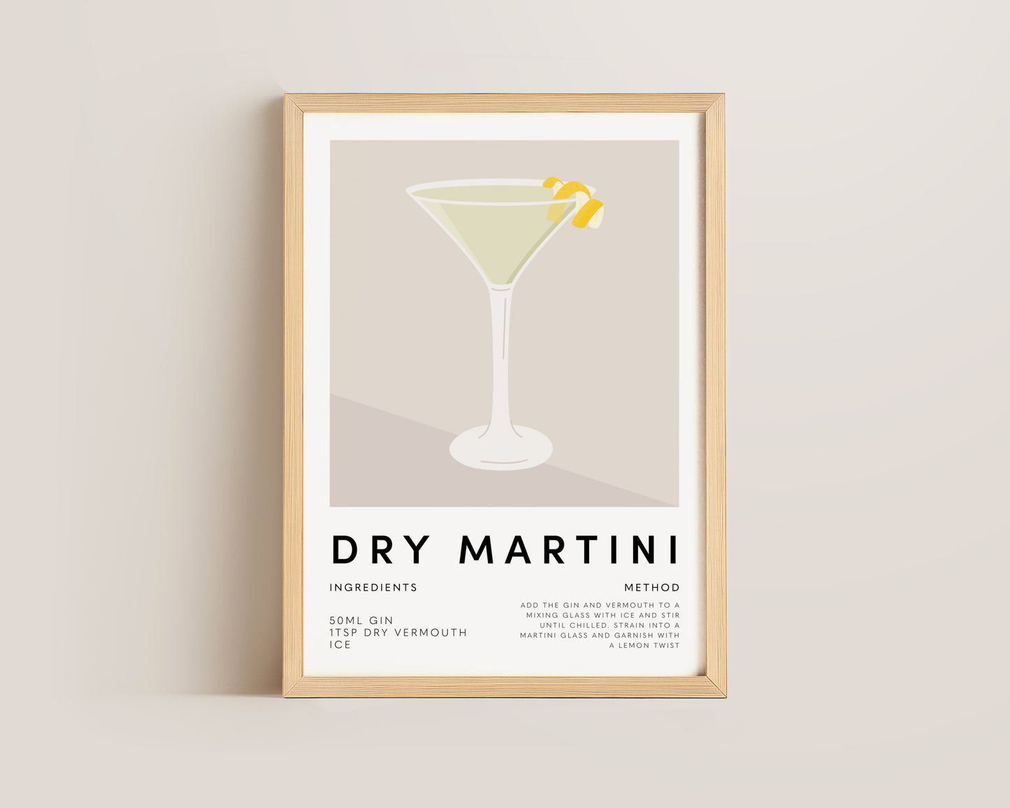 Dry Martini Print