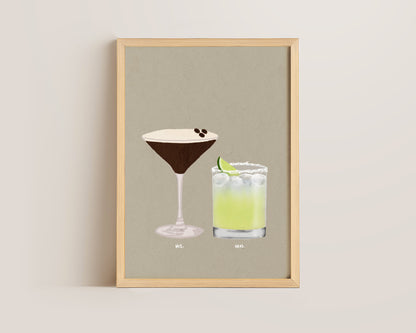 Espresso Martini & Tommy's Marg Print