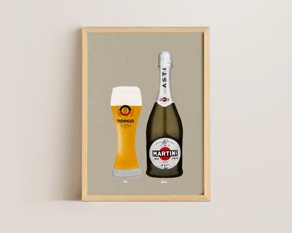 Erdinger & Asti Print