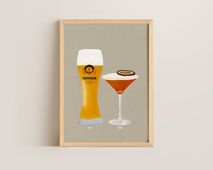 Erdinger & Pornstar Martini Print