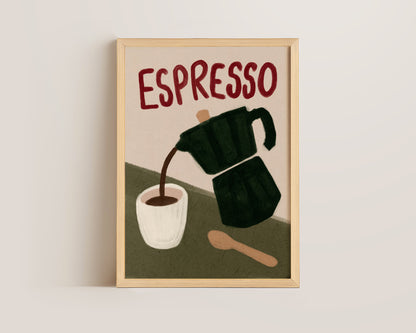 Espresso Painting Print