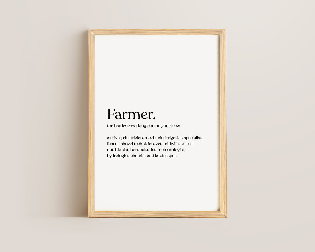 Farmer Definition Print