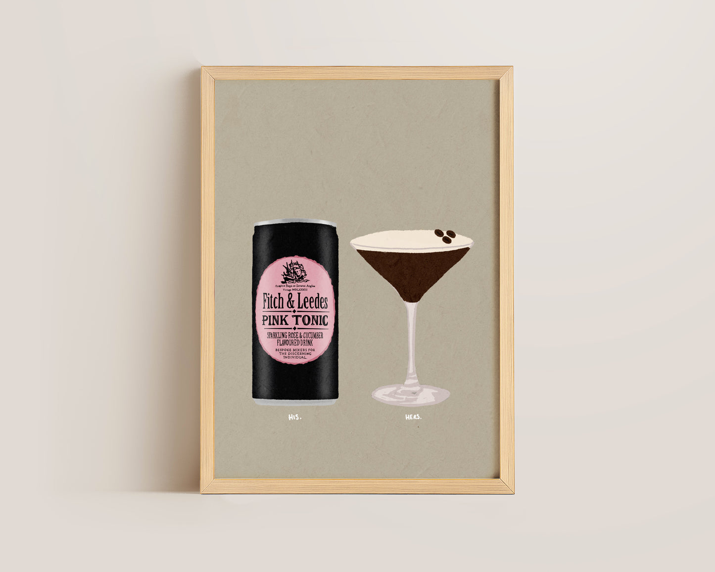 Pink Tonic & Espresso Martini Print