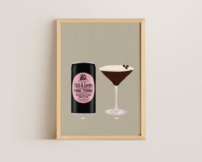 Pink Tonic & Espresso Martini Print