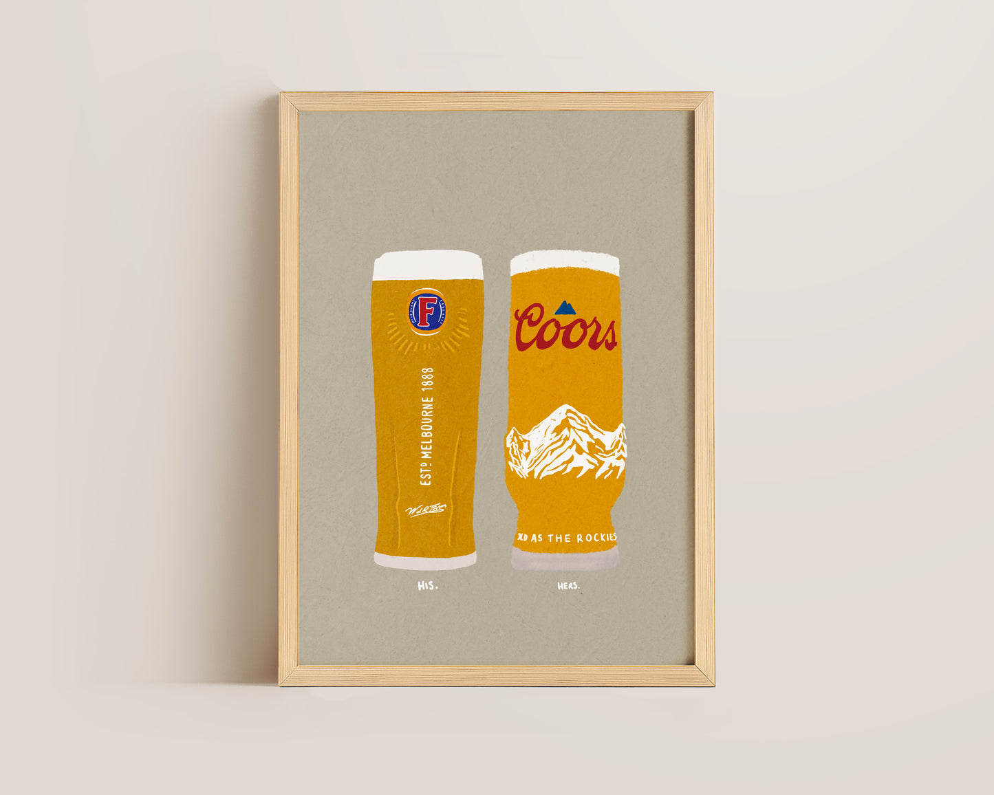 Fosters & Coors Print