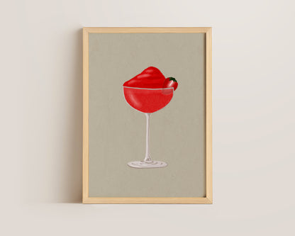 Frozen Strawberry Daiquiri Print