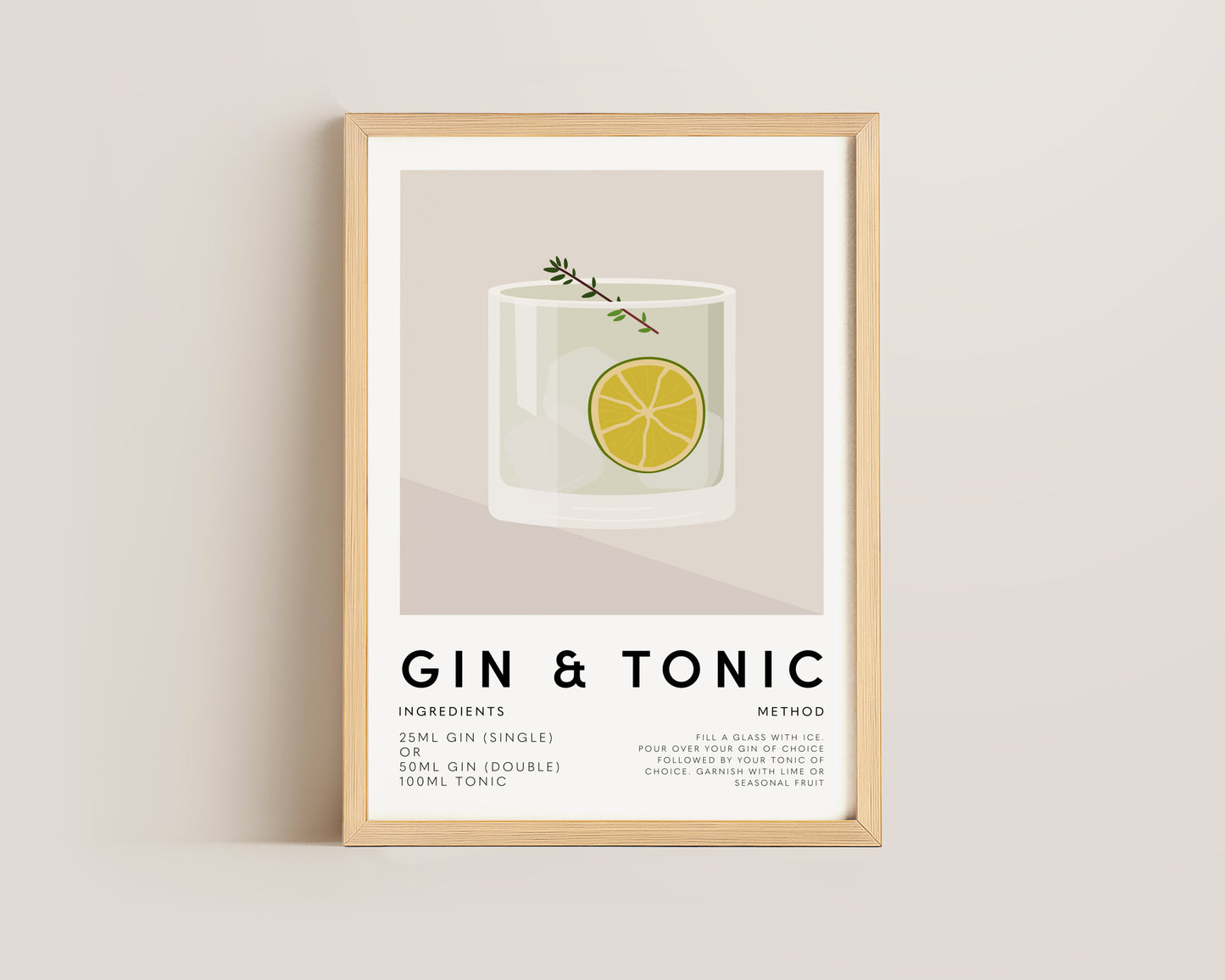 Gin & Tonic Print