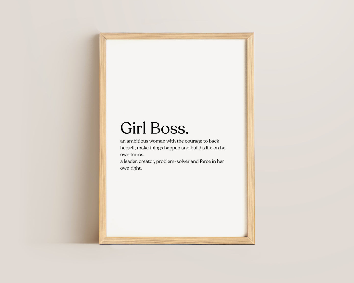 Girl-Boss Definition Print