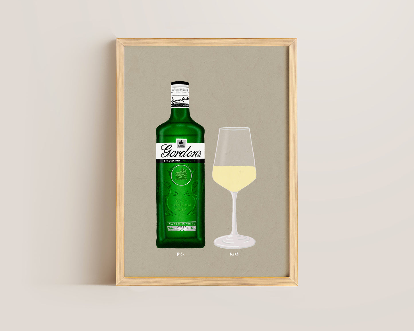 Gordon's Gin & White Wine Print