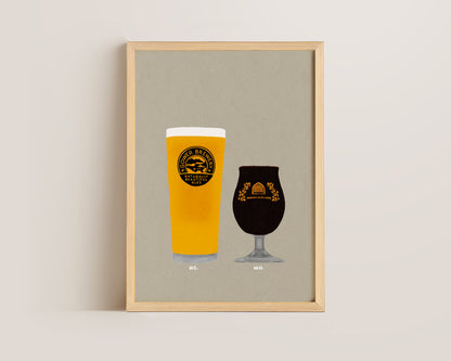 Gower Ale & Vault City Print