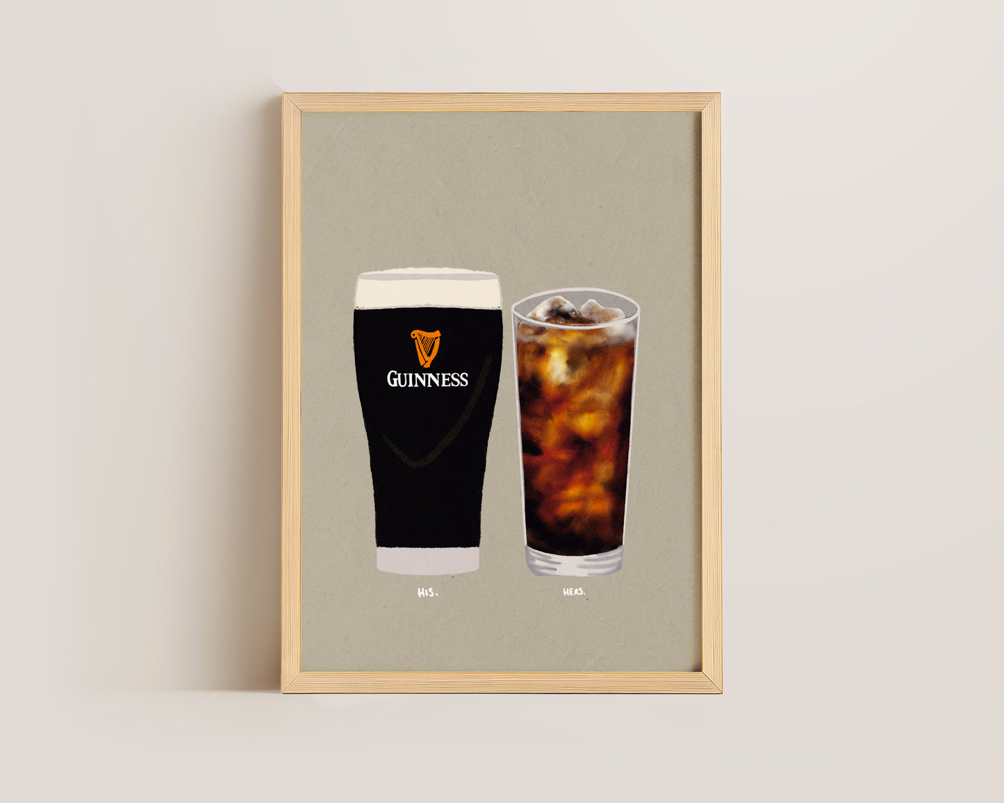 Guinness & Rum Coke Print