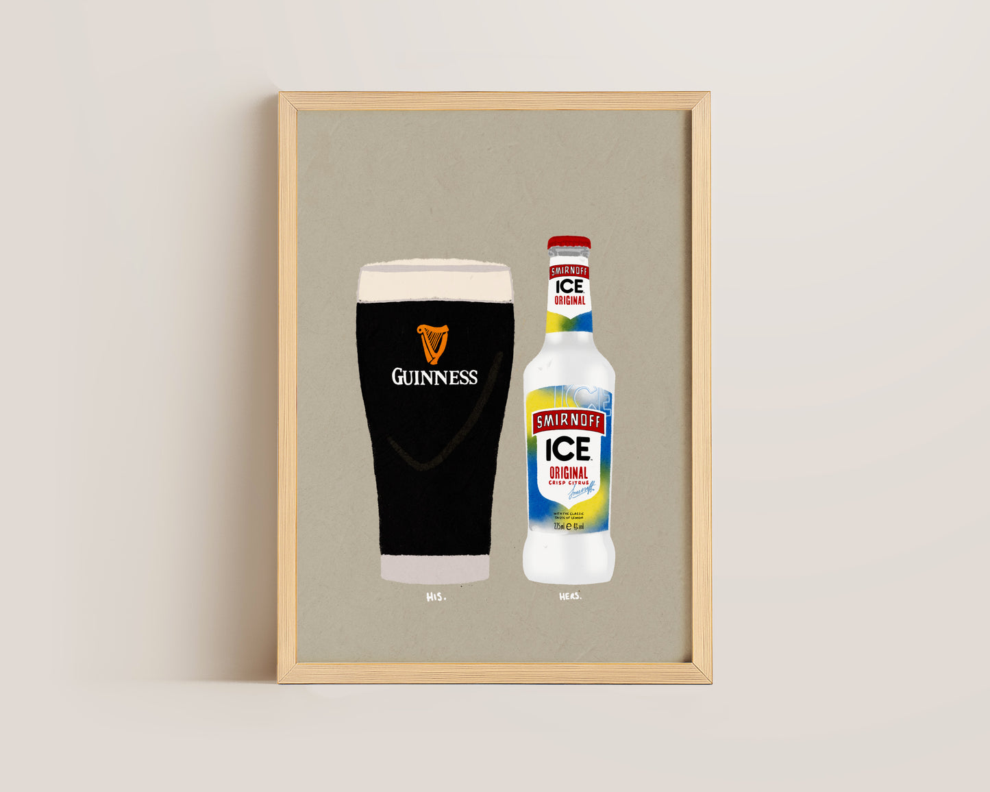 Guinness & Smirnoff Ice Print