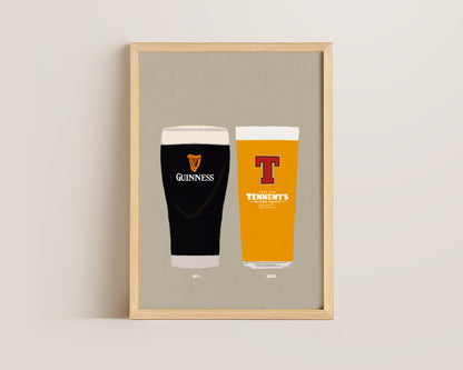 Guinness & Tennent's Print