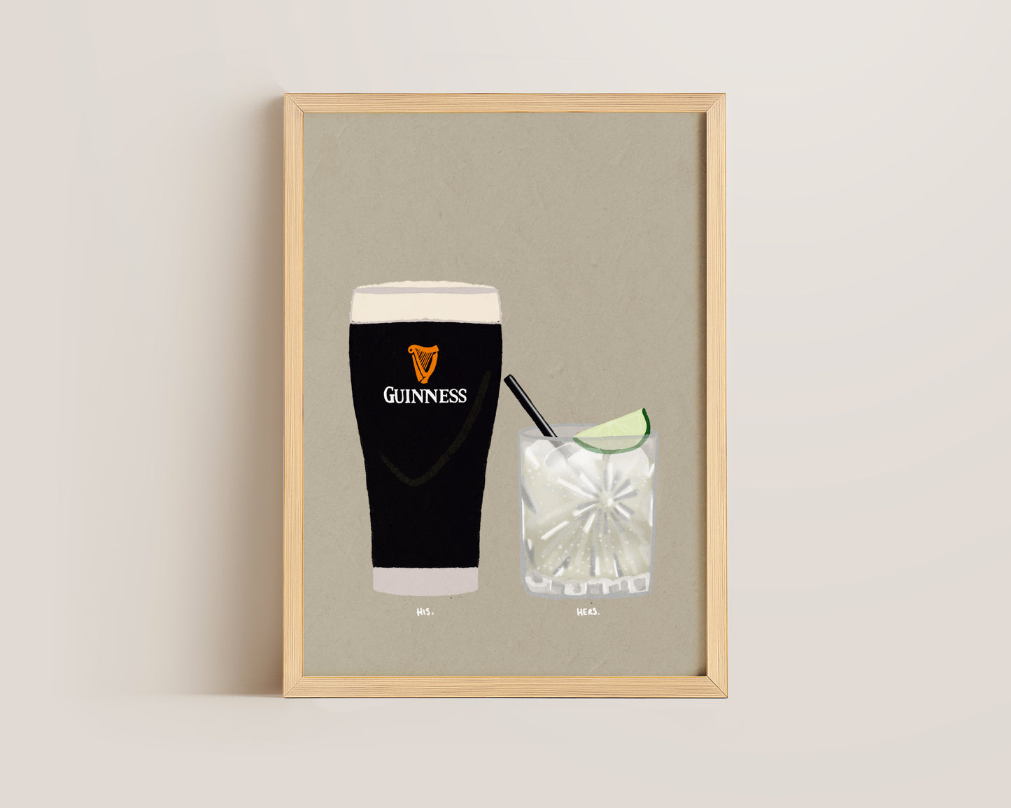 Guinness & Tequila Lime Soda Print