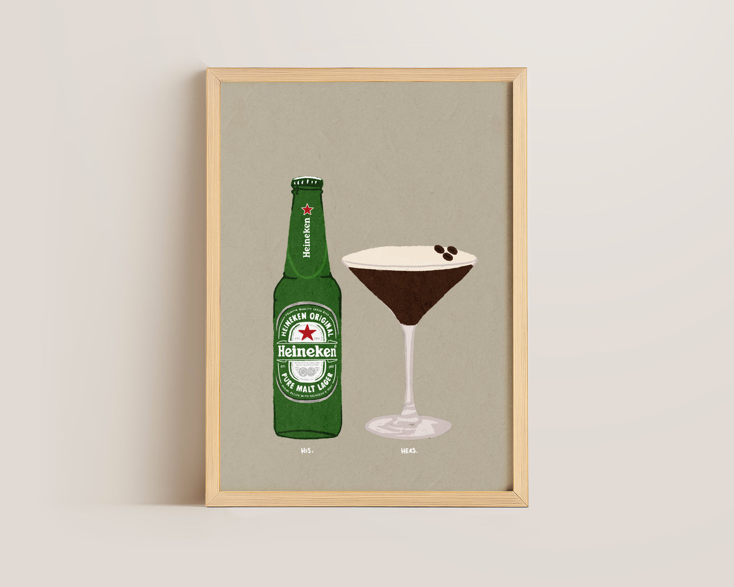 Heineken & Espresso Martini Print