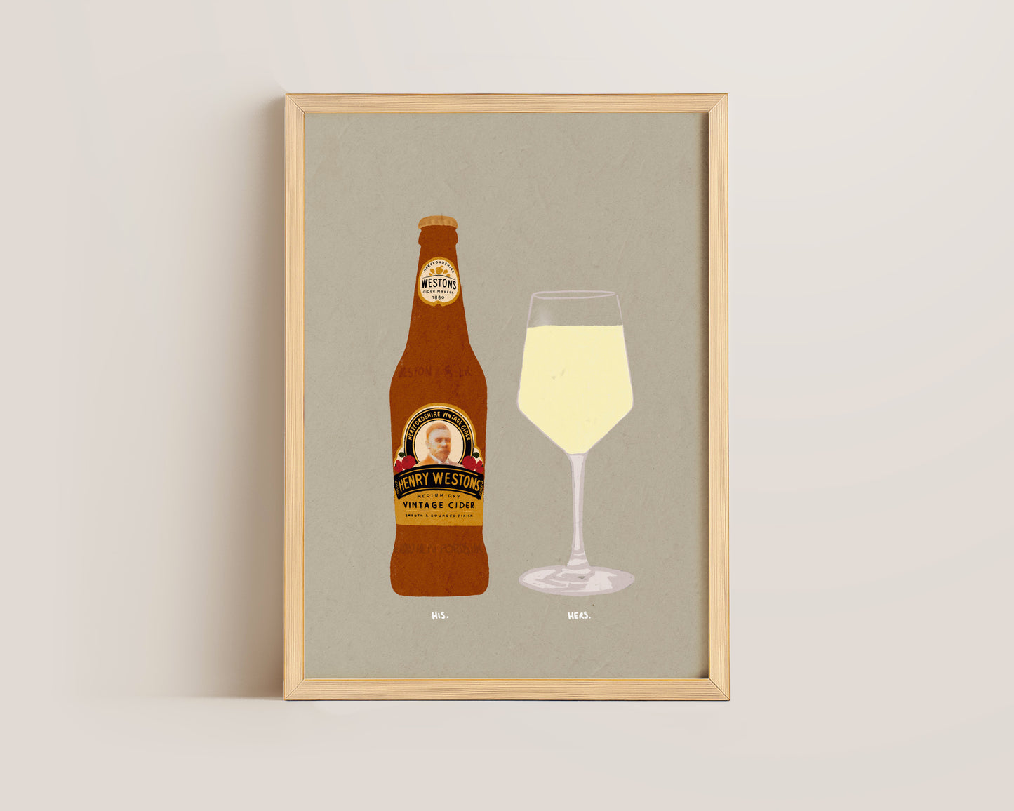 Henry Westons & White Wine Print