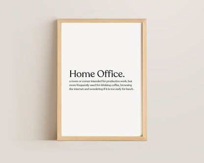 Home Office Definition Print