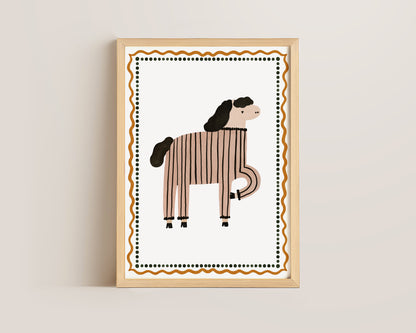 Boho Horse Print