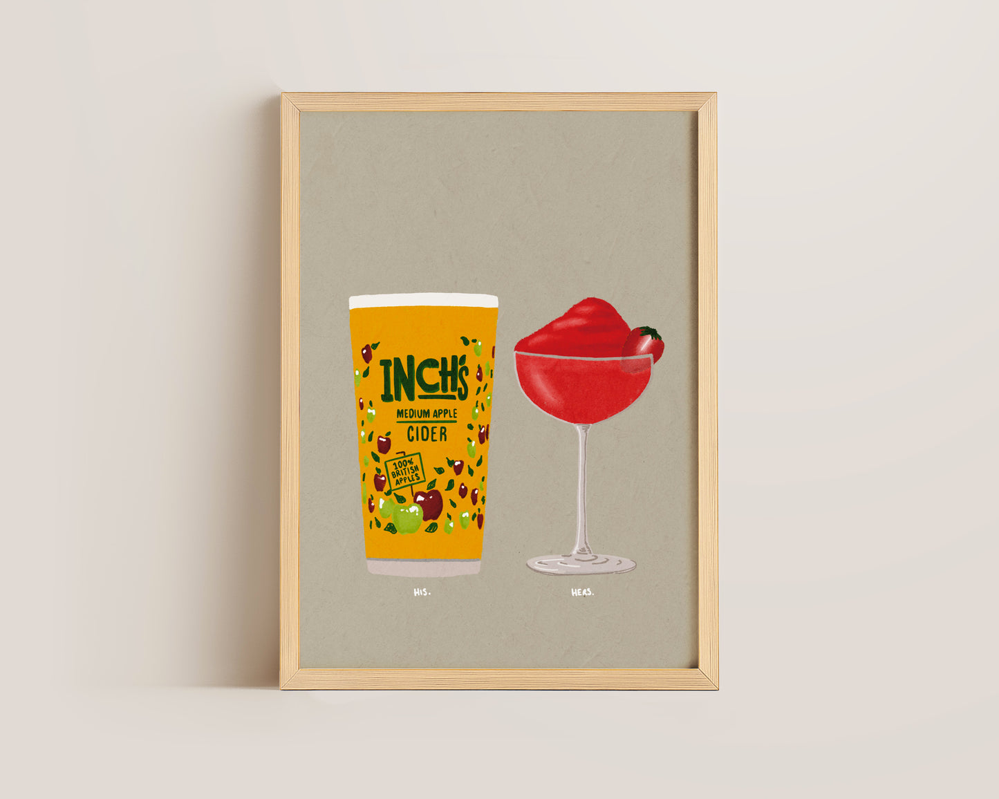 Inch's & Frozen Strawberry Daiquiri Print