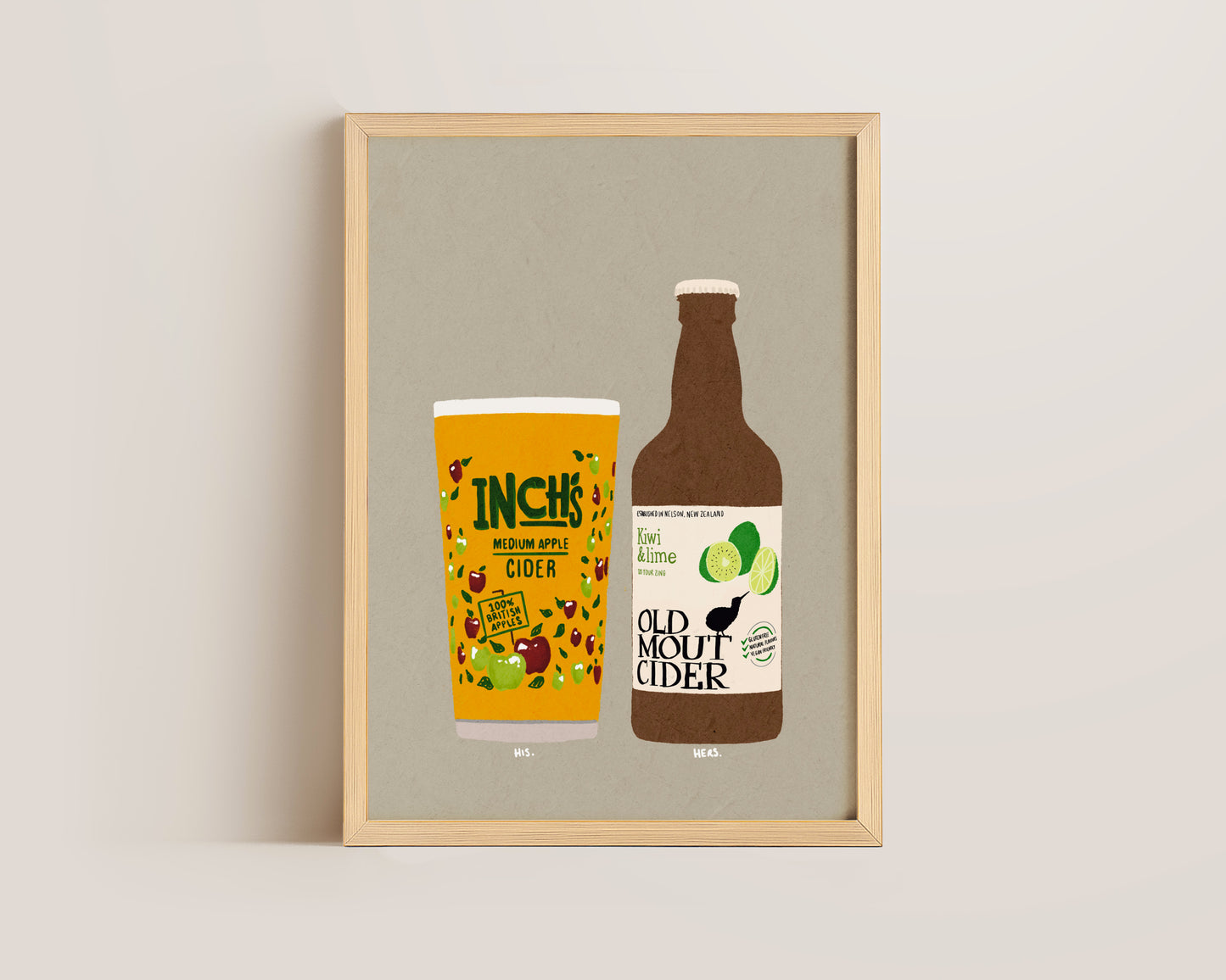 Inch's & Old Mout Kiwi & Lime Print