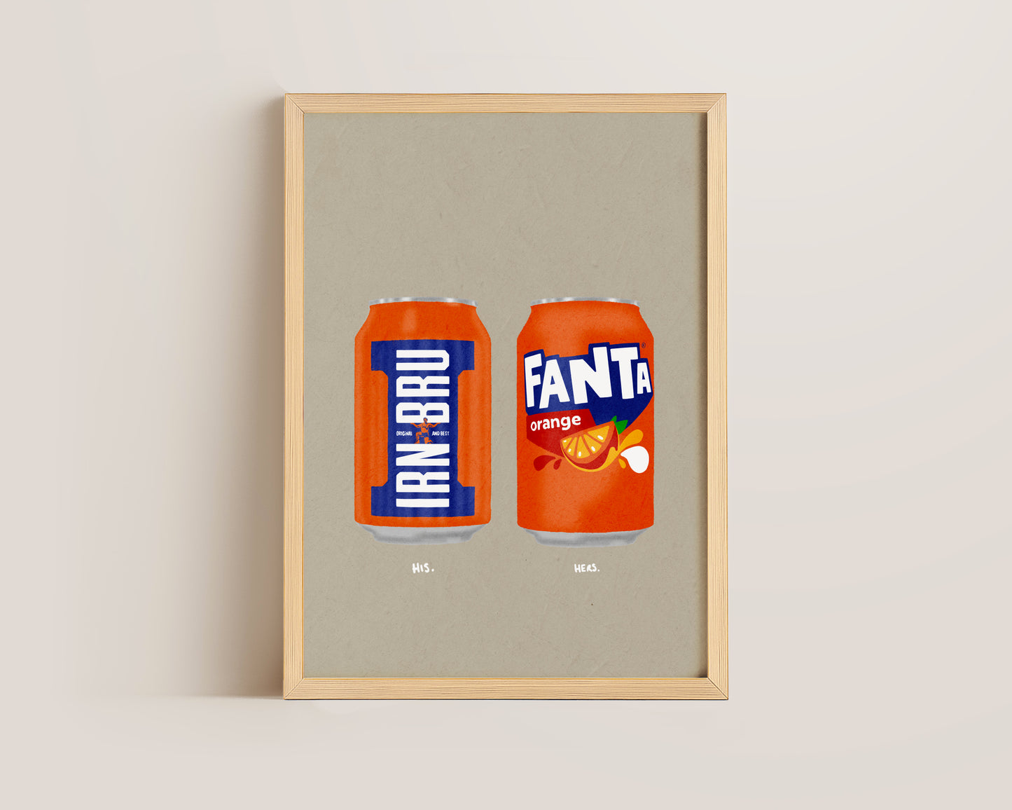 Irn Bru & Fanta Orange Print