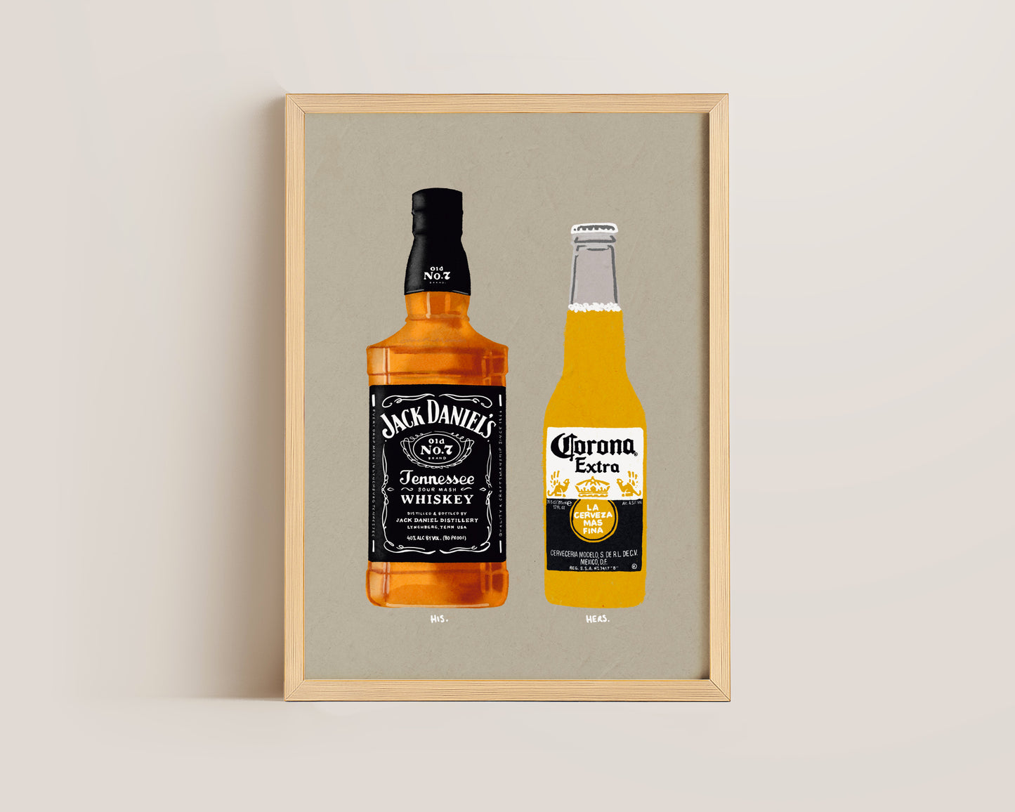 Jack Daniel's & Corona Print