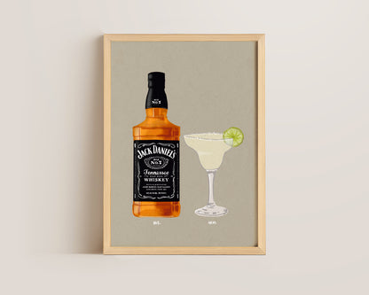 Jack Daniel's & Margarita Print