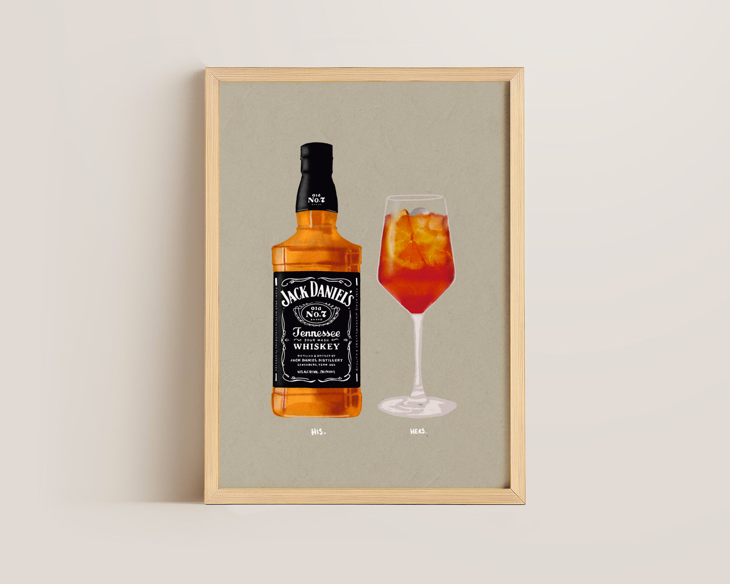 Jack Daniel's & Aperol Spritz Print