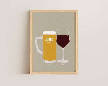 Jubel & Red Wine Print