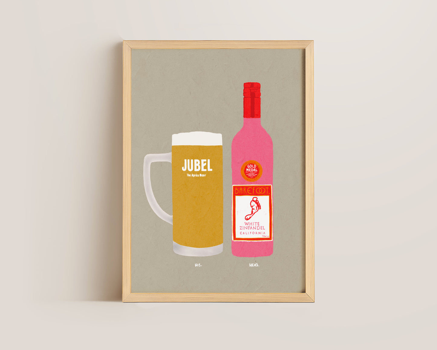 Jubel & White Zinfandel Print