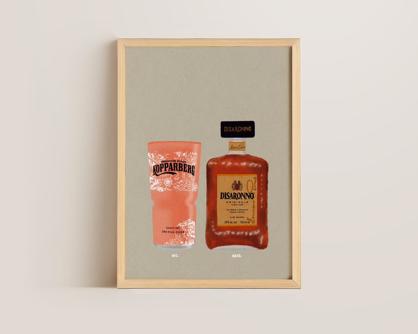 Kopparberg Pint & Disaronno Print