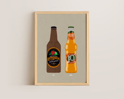 Strawberry Lime Kopparberg & J20 Orange Print