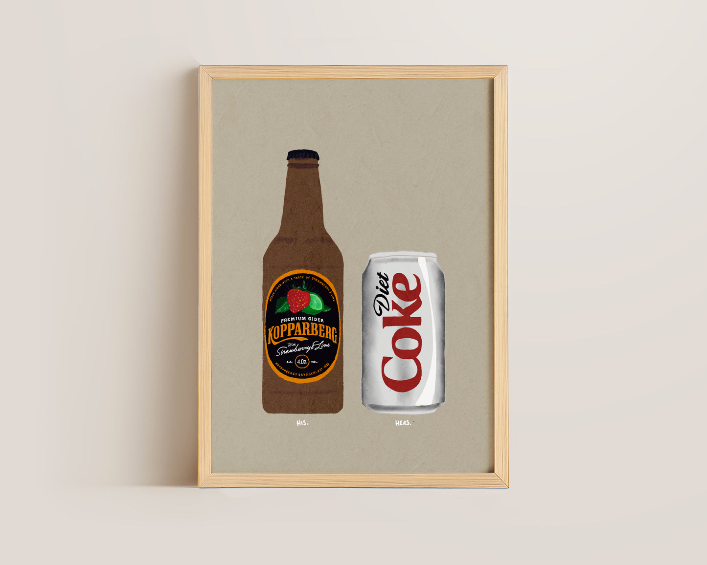 Strawberry Lime Kopparberg & Diet Coke Print
