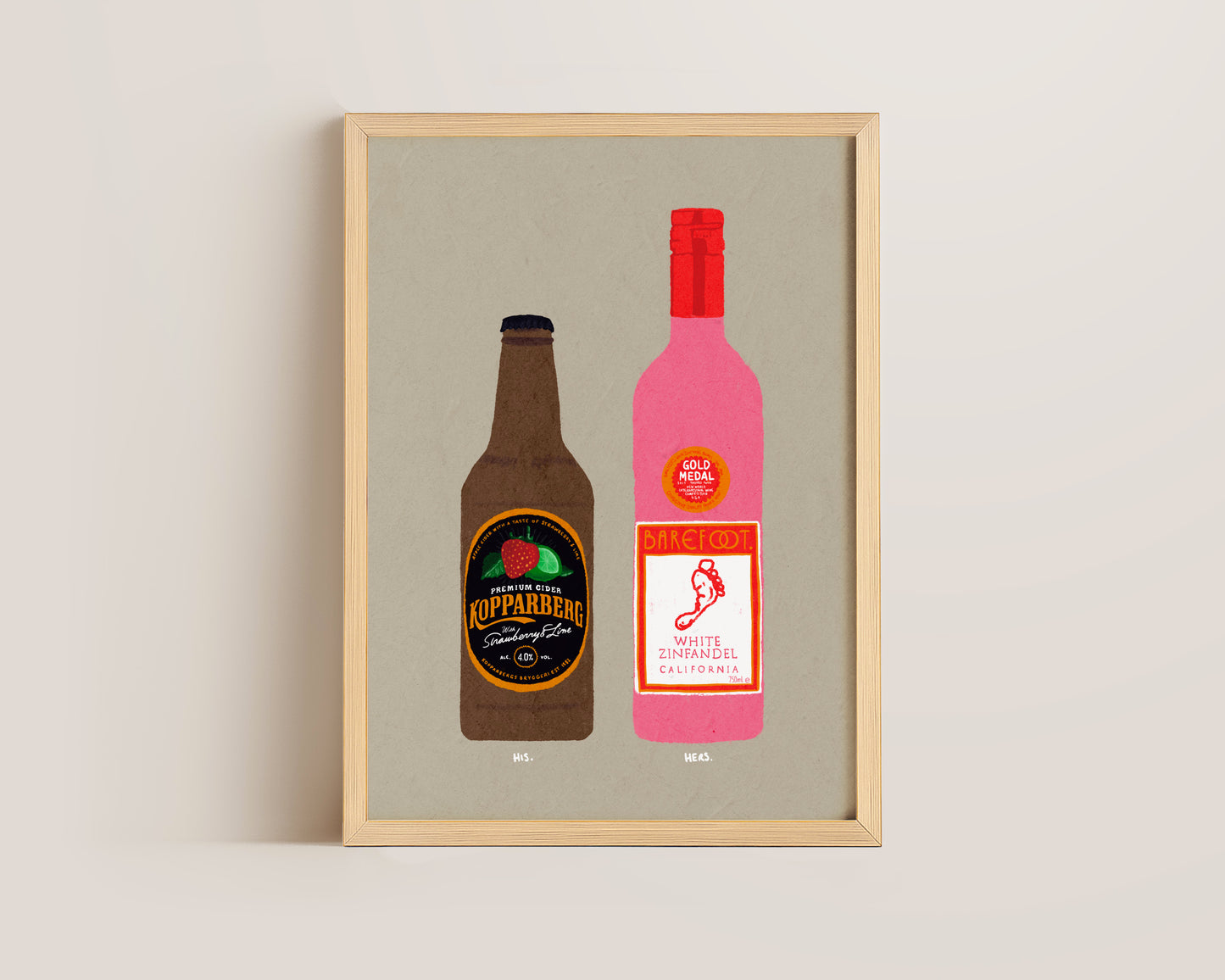 Strawberry Lime Kopparberg & White Zinfandel Print