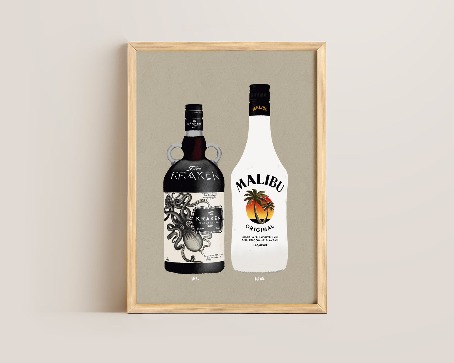 Kraken & Malibu Print